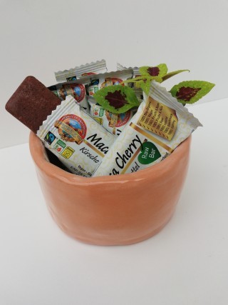 Bio Fairtrade Roher Dattel Maca Sauerkirsch Riegel